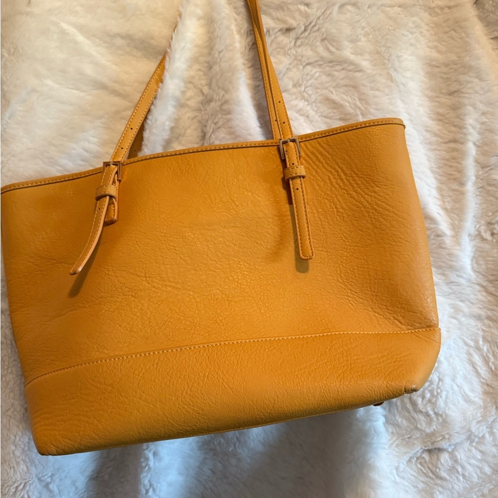 Urban Outfitters Yellow and Black Striped Bag